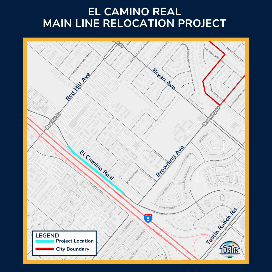 ECR Main Line Relocation Project Map