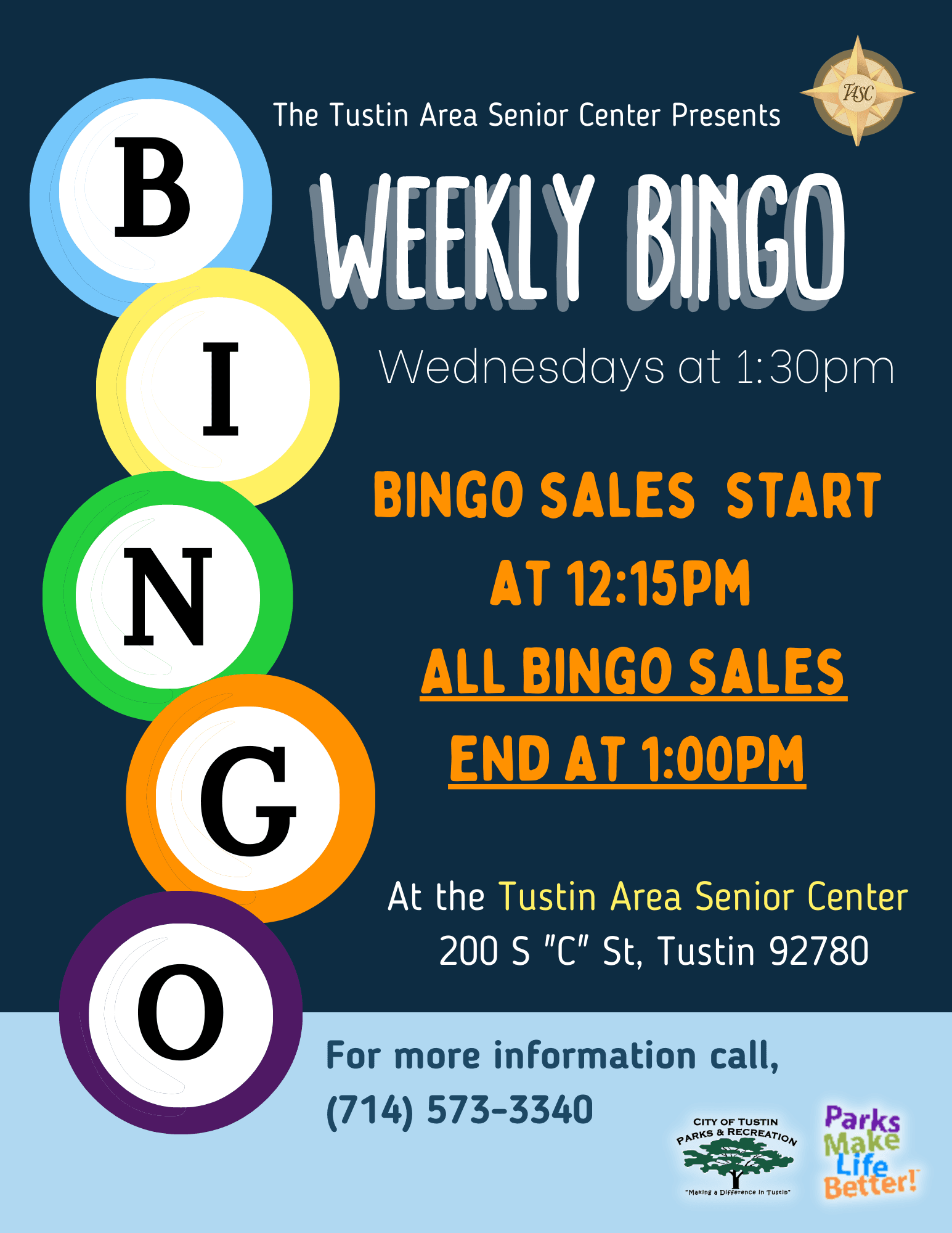 TASC In-Person Bingo