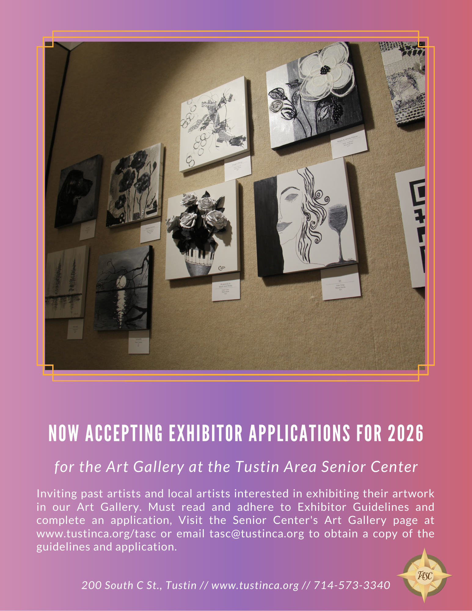 art gallery announcement