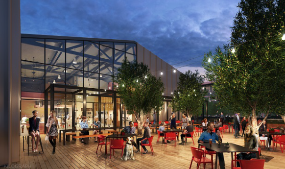 Concept Image of Outdoor Dining Area at Flight at Tustin Legacy