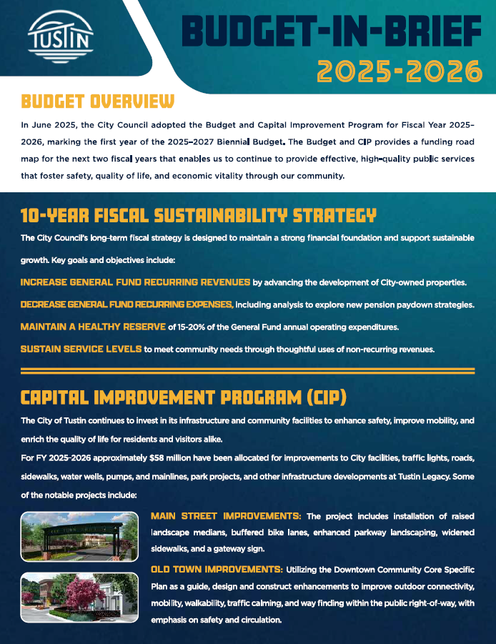 2025-26 Budget in Brief Cover Page