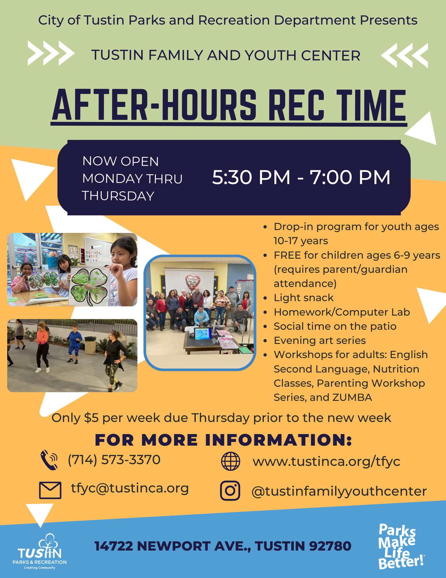 After-Hours Rec Time Flyer -Eng