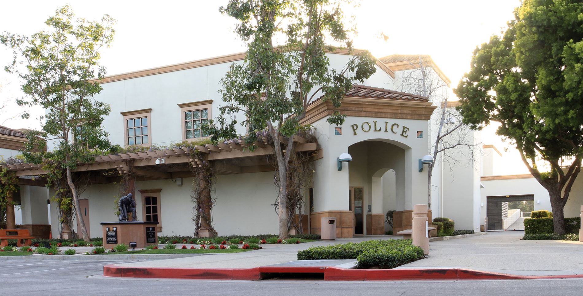 Front of Tustin Police Department